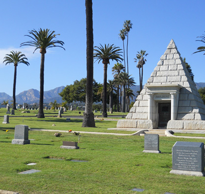 Photo of the Santa Barbara Cemetery's grounds.